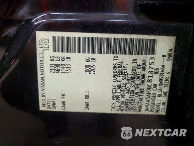 Zdjęcie 12 z 12 samochodu: 2013 NISSAN MAXIMA 3.5 S VIN:1N4AA5AP0DC818753 - miniatura