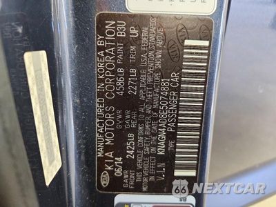 Zdjęcie 12 z 12 samochodu: 2014 KIA OPTIMA HYBRID VIN:KNAGN4AD8E5074881 - miniatura