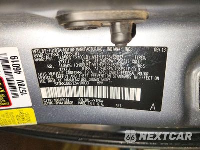 Zdjęcie 13 z 13 samochodu: 2014 TOYOTA SIENNA LE VIN:5TDKK3DC7ES410033 - miniatura