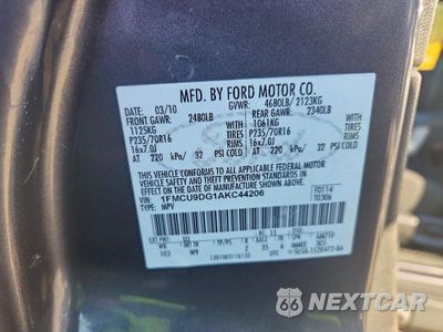 Zdjęcie 13 z 13 samochodu: 2010 FORD ESCAPE XLT VIN:1FMCU9DG1AKC44206 - miniatura