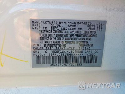 Zdjęcie 13 z 13 samochodu: 2026 NISSAN SENTRA SV VIN:3N1AB9CV6TY304523 - miniatura