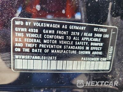 Zdjęcie 13 z 13 samochodu: 2020 VOLKSWAGEN ARTEON SEL R-LINE VIN:WVWSR7AN6LE012873 - miniatura