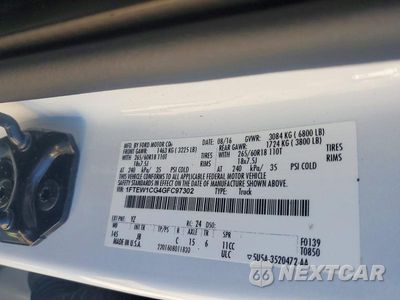 Zdjęcie 12 z 12 samochodu: 2016 FORD F150 SUPERCREW VIN:1FTEW1CG4GFC97302 - miniatura