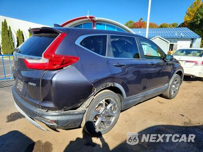 Trzecie zdjęcie samochodu z tyłu: 2017 HONDA CR-V EXL VIN:5J6RW2H81HL021665 - miniatura