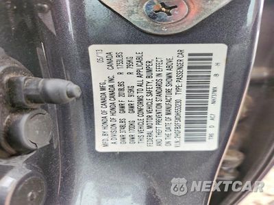 Zdjęcie 12 z 12 samochodu: 2013 HONDA CIVIC LX VIN:2HGFB2F5XDH553230 - miniatura