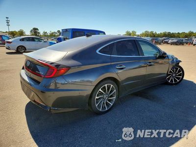 Trzecie zdjęcie samochodu z tyłu: 2021 HYUNDAI SONATA LIMITED VIN:5NPEH4J25MH110427 - miniatura