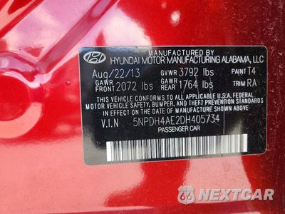 Zdjęcie 12 z 12 samochodu: 2013 HYUNDAI ELANTRA GLS VIN:5NPDH4AE2DH405734 - miniatura
