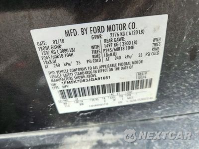 Zdjęcie 13 z 13 samochodu: 2018 FORD EXPLORER XLT VIN:1FM5K7D83JGA91651 - miniatura