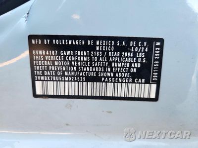 Zdjęcie 13 z 13 samochodu: 2025 VOLKSWAGEN JETTA SPORT VIN:3VWBX7BU5SM024529 - miniatura