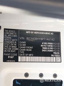 Zdjęcie 12 z 12 samochodu: 2023 MERCEDES-BENZ SPRINTER 2500 VIN:W1Y40BHY8PT146142 - miniatura