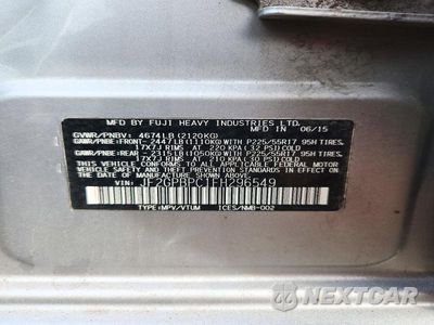 Zdjęcie 12 z 12 samochodu: 2015 SUBARU XV CROSSTREK 2.0I HYBRID TOURING VIN:JF2GPBPC1FH296549 - miniatura