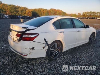 Trzecie zdjęcie samochodu z tyłu: 2016 HONDA ACCORD SPORT VIN:1HGCR2E58GA114806 - miniatura