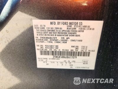 Zdjęcie 13 z 13 samochodu: 2018 FORD FLEX SE VIN:2FMGK5B86JBA17079 - miniatura