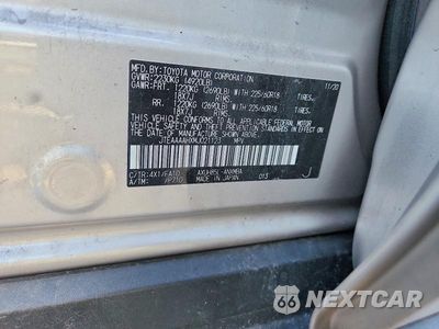 Zdjęcie 13 z 13 samochodu: 2021 TOYOTA VENZA LE VIN:JTEAAAAHXMJ021123 - miniatura