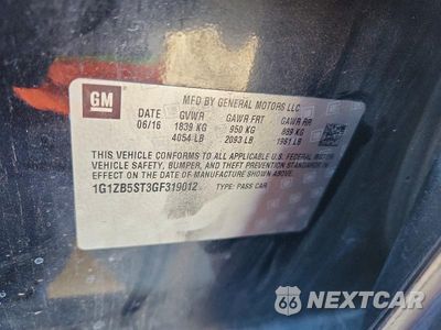 Zdjęcie 12 z 12 samochodu: 2016 CHEVROLET MALIBU LS VIN:1G1ZB5ST3GF319012 - miniatura