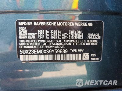 Zdjęcie 13 z 13 samochodu: 2025 BMW X7 XDRIVE40I VIN:5UX23EM0XS9Y59889 - miniatura