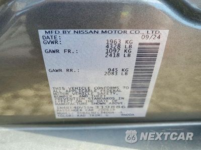 Zdjęcie 12 z 12 samochodu: 2025 NISSAN ALTIMA SV VIN:1N4BL4DV5SN319886 - miniatura