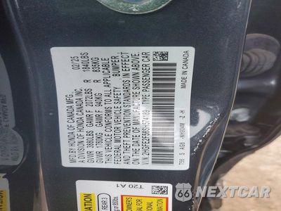 Zdjęcie 12 z 12 samochodu: 2025 HONDA CIVIC SPORT VIN:2HGFE2F56SH574189 - miniatura