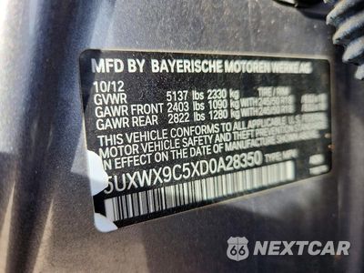 Zdjęcie 14 z 14 samochodu: 2013 BMW X3 XDRIVE28I VIN:5UXWX9C5XD0A28350 - miniatura