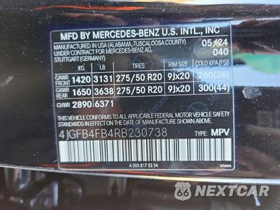 Zdjęcie 13 z 13 samochodu: 2024 MERCEDES-BENZ GLE 350 4MATIC VIN:4JGFB4FB4RB230738 - miniatura