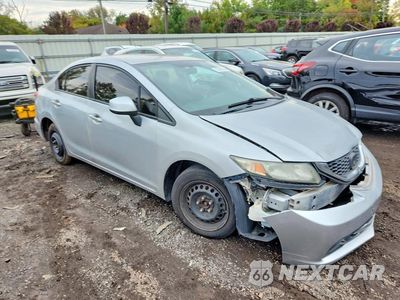 Czwarte zdjęcie samochodu z boku: 2013 HONDA CIVIC LX VIN:2HGFB2F58DH584475 - miniatura