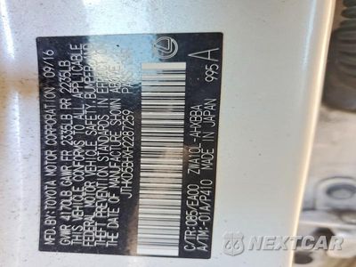 Zdjęcie 12 z 12 samochodu: 2017 LEXUS CT 200 VIN:JTHKD5BHXH2287259 - miniatura