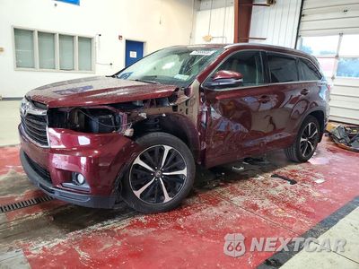 2016 TOYOTA HIGHLANDER XLE 5TDJKRFHXGS312155 - główne zdjęcie licytacji z USA - miniatura