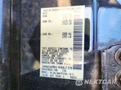 Zdjęcie 12 z 12 samochodu: 2014 NISSAN MAXIMA 3.5 SV VIN:1N4AA5AP8EC486739 - miniatura