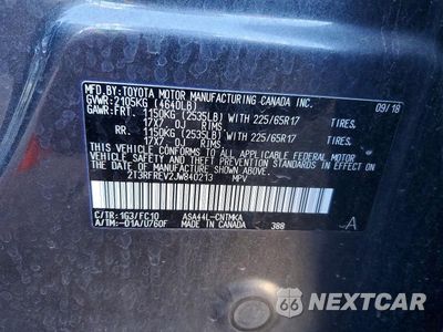 Zdjęcie 13 z 13 samochodu: 2018 TOYOTA RAV4 XLE VIN:2T3RFREV2JW840213 - miniatura