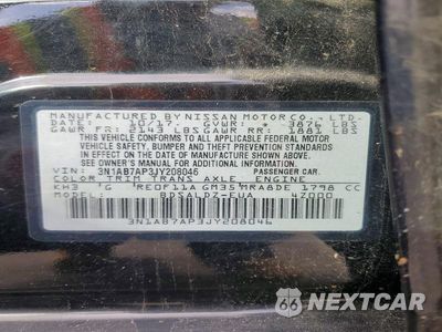 Zdjęcie 13 z 13 samochodu: 2018 NISSAN SENTRA SV VIN:3N1AB7AP3JY208046 - miniatura