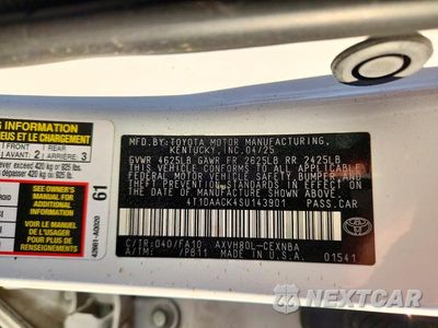 Zdjęcie 13 z 13 samochodu: 2025 TOYOTA CAMRY LE VIN:4T1DAACK4SU143901 - miniatura