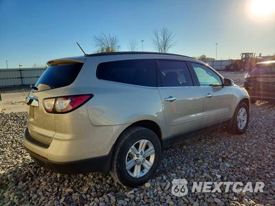 Trzecie zdjęcie samochodu z tyłu: 2014 CHEVROLET TRAVERSE LT VIN:1GNKRGKD6EJ110115 - miniatura