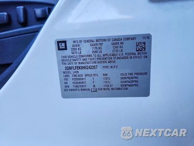 Zdjęcie 13 z 13 samochodu: 2017 CHEVROLET EQUINOX LT VIN:2GNFLFEK8H6242267 - miniatura