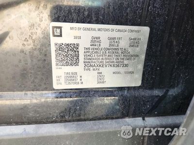 Zdjęcie 13 z 13 samochodu: 2019 CHEVROLET EQUINOX LT VIN:2GNAXKEV7K6167330 - miniatura