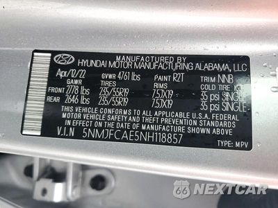 Zdjęcie 13 z 13 samochodu: 2022 HYUNDAI TUCSON SEL VIN:5NMJFCAE5NH118857 - miniatura
