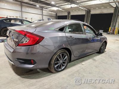 Trzecie zdjęcie samochodu z tyłu: 2021 HONDA CIVIC EX VIN:19XFC1F35ME209370 - miniatura