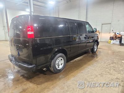 Trzecie zdjęcie samochodu z tyłu: 2023 CHEVROLET EXPRESS G2500 DELIVERY VAN VIN:1GCWGAFP6P1100348 - miniatura