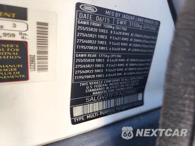 Zdjęcie 13 z 13 samochodu: 2015 LAND ROVER RANGE ROVER AUTOBIOGRAPHY VIN:SALGV2TF7FA239682 - miniatura