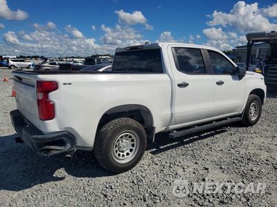 Trzecie zdjęcie samochodu z tyłu: 2022 CHEVROLET SILVERADO LTD K1500 VIN:3GCUYAEDXNG169893 - miniatura