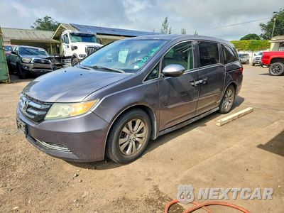 Drugie zdjęcie samochodu z przodu: 2014 HONDA ODYSSEY EXL VIN:5FNRL5H67EB018587 - miniatura