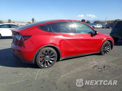 Trzecie zdjęcie samochodu z tyłu: 2022 TESLA MODEL Y VIN:7SAYGDEF5NF456493 - miniatura