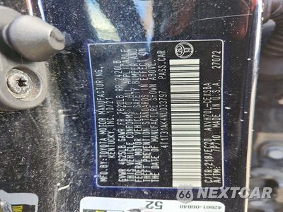 Zdjęcie 12 z 12 samochodu: 2022 TOYOTA CAMRY HYBRID SE NIGHTSHADE VIN:4T1T31AK4NU033797 - miniatura