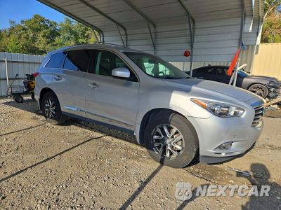 Czwarte zdjęcie samochodu z boku: 2013 INFINITI JX35 BASE VIN:5N1AL0MNXDC346347 - miniatura