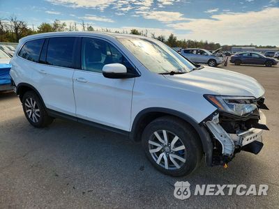 Czwarte zdjęcie samochodu z boku: 2021 HONDA PILOT EXL VIN:5FNYF6H59MB037950 - miniatura