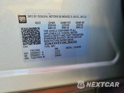 Zdjęcie 13 z 13 samochodu: 2022 CHEVROLET EQUINOX LT VIN:3GNAXKEV1NL264216 - miniatura