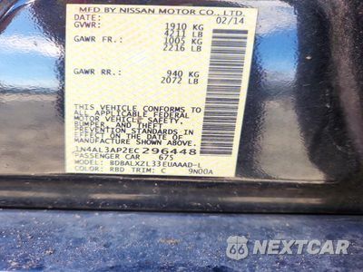 Zdjęcie 12 z 12 samochodu: 2014 NISSAN ALTIMA 2.5 SL VIN:1N4AL3AP2EC296448 - miniatura