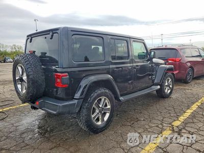 Trzecie zdjęcie samochodu z tyłu: 2019 JEEP WRANGLER UNLIMITED SAHARA VIN:1C4HJXEG2KW577496 - miniatura