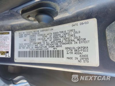 Zdjęcie 13 z 13 samochodu: 2004 TOYOTA 4RUNNER SR5 VIN:JTEZU14RX48011245 - miniatura