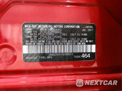 Zdjęcie 12 z 12 samochodu: 2017 MITSUBISHI OUTLANDER SE VIN:JA4AZ3A31HZ068913 - miniatura