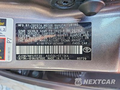 Zdjęcie 12 z 12 samochodu: 2015 TOYOTA CAMRY SE VIN:4T1BF1FK8FU874468 - miniatura
